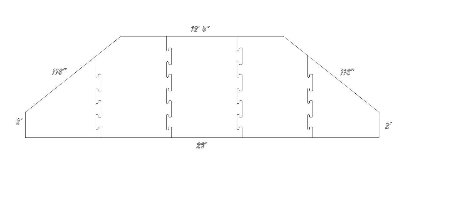Custom Chair Mat | Hard Floor Clear | Beveled Edge | Link Mat