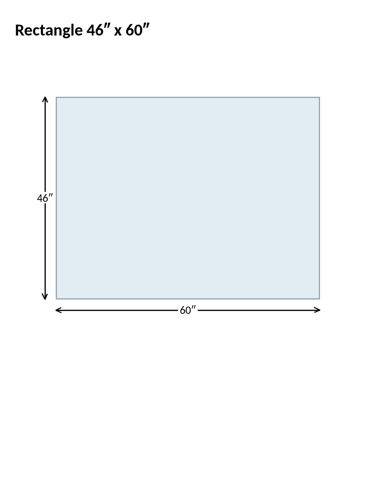 Hard Surface: 46 x 60 Rectangle .110" Non-Studded Clear Vinyl Chairmat