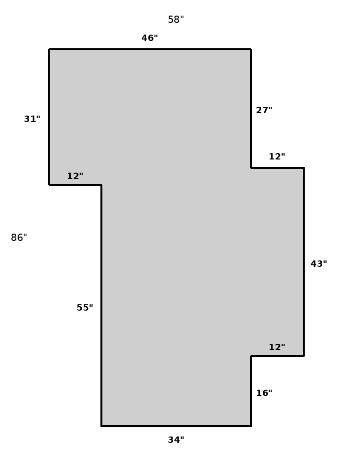 Hard Surfaces Custom Chair Mat | Hard Floor Clear | Bevel N | Venting N