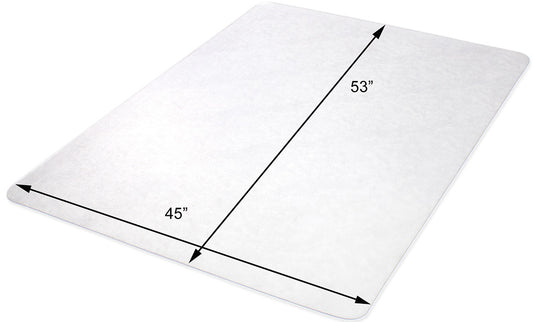 Executive: 45 x 53 Rectangle .250" Clear Vinyl Chairmat