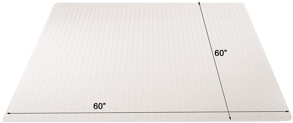Executive: 60 x 60 Square .250" Clear Vinyl Chairmat