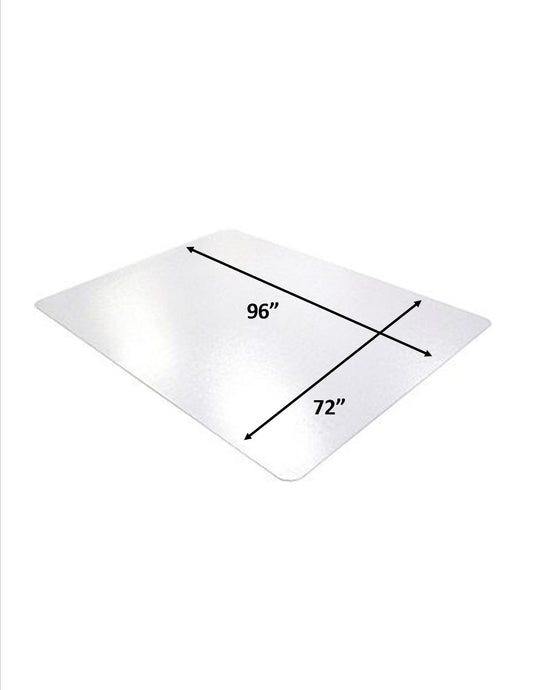 Premium: 72 x 96 Rectangle .200" Clear Vinyl Chairmat