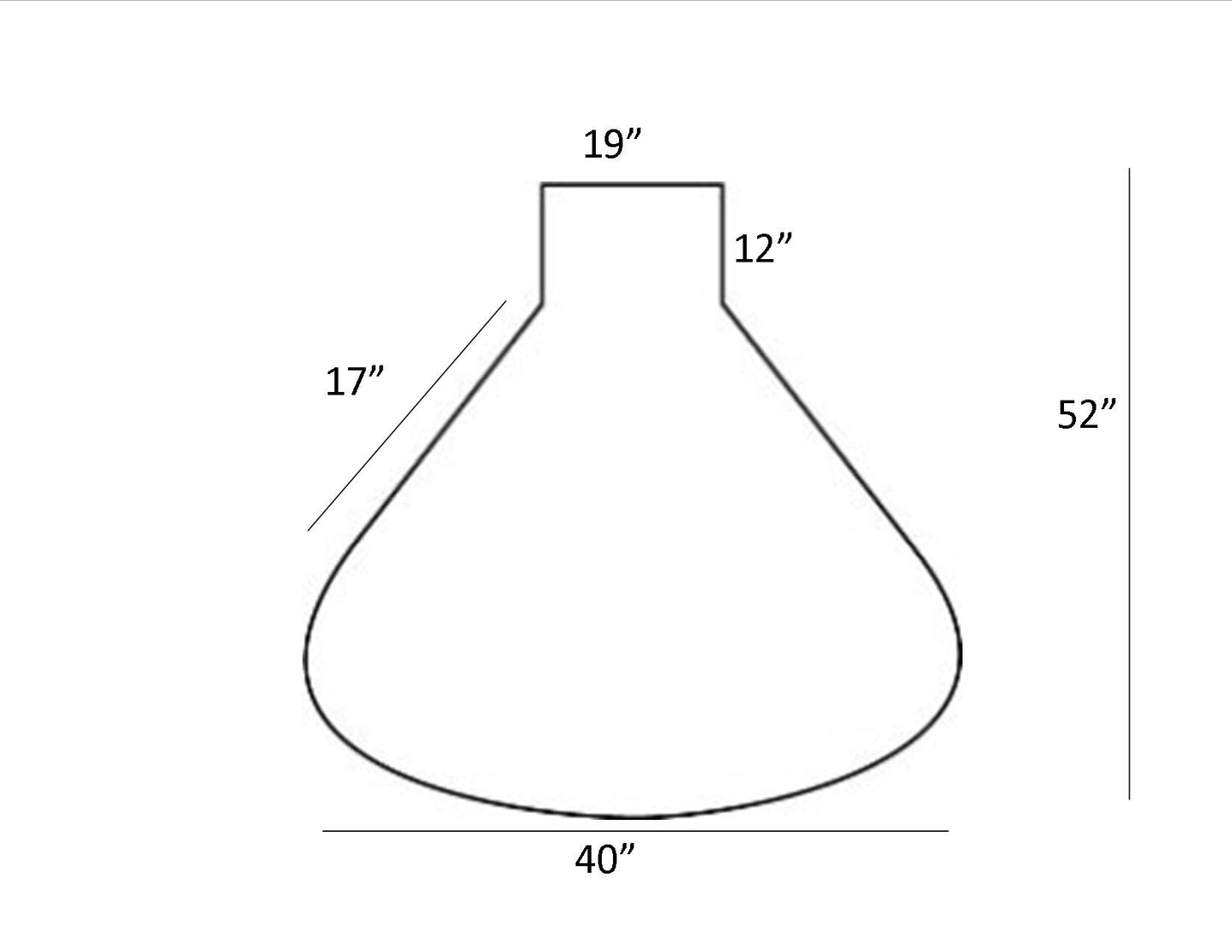 Executive Small Beaker 40 x 52  .250" Clear Vinyl Chairmat Workstation Mat