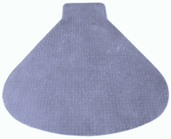 Executive: 60 x 66 Large Beaker .250" Clear Vinyl Chairmat Workstation Mat