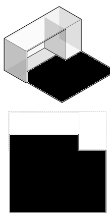 Hard Surfaces Black Extension Right - Sheet Size