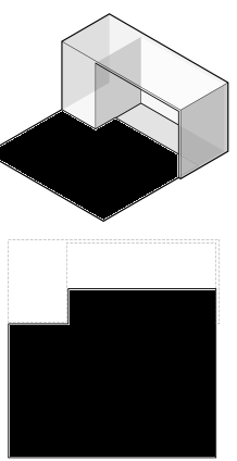 Hard Surfaces Black Extension Left - Sheet Size