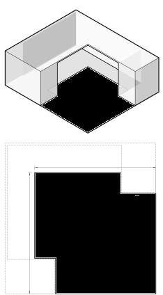 Hard Surfaces Black Modular Left - Sheet Size