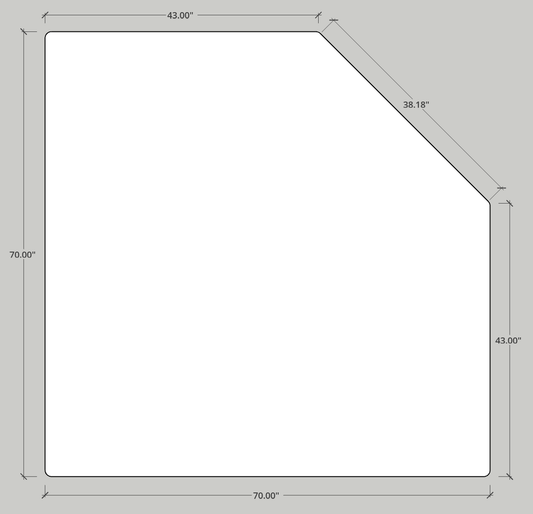 Custom Chair Mat | Executive | Bevel