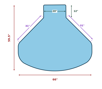 60 x 66 beaker chair mat dimensions