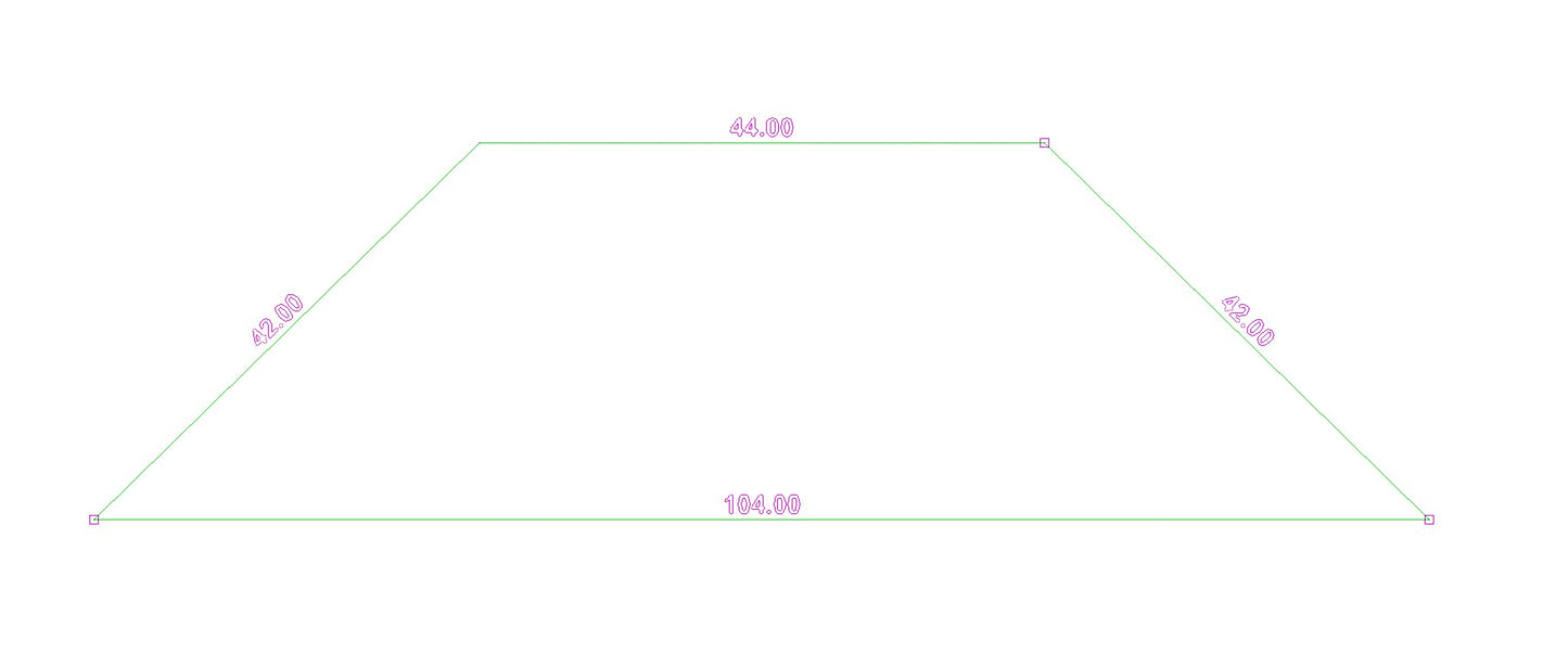 Custom Order | Hard Surface Clear | No Bevel