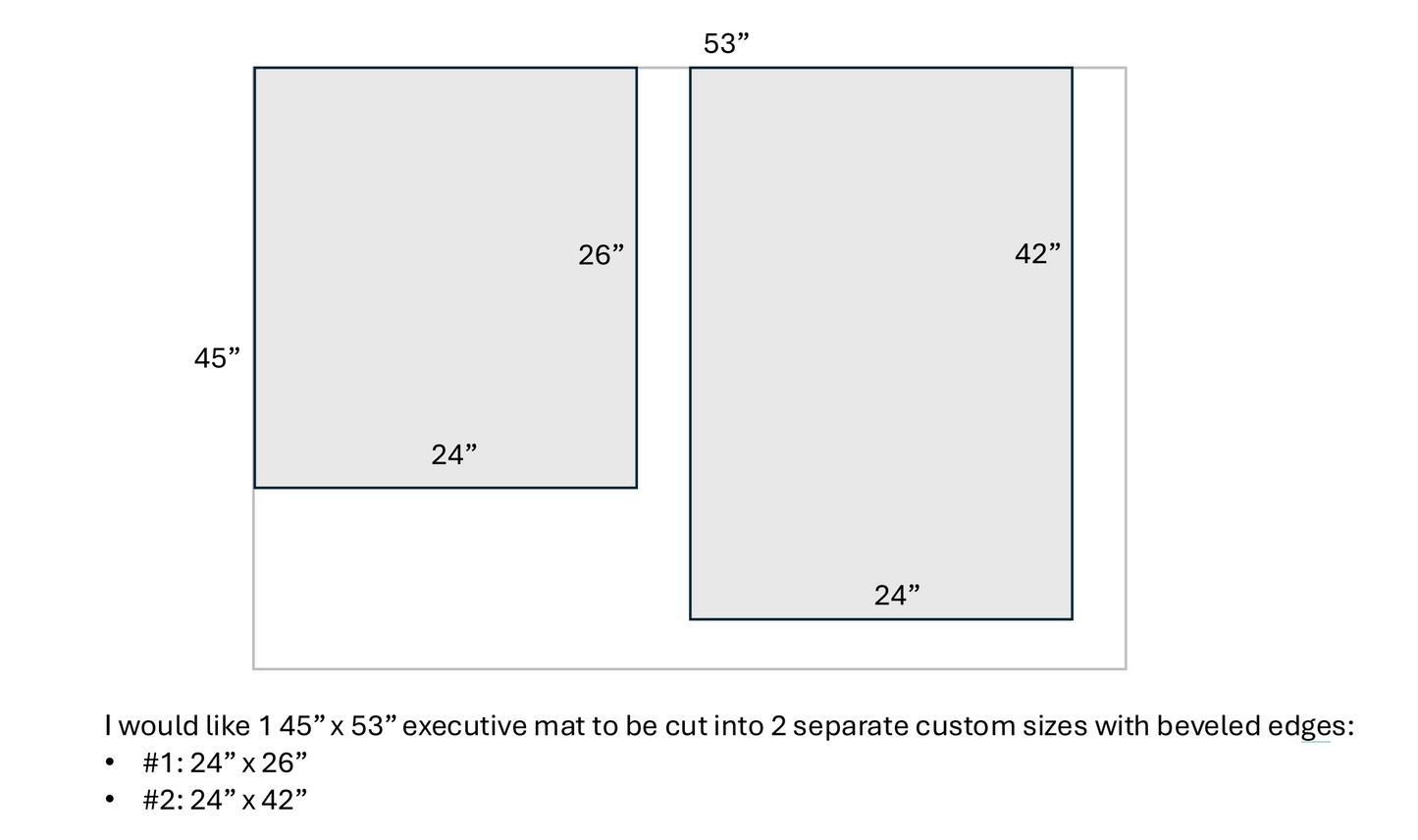 Custom Chair Mat | Executive | Beveled Edge