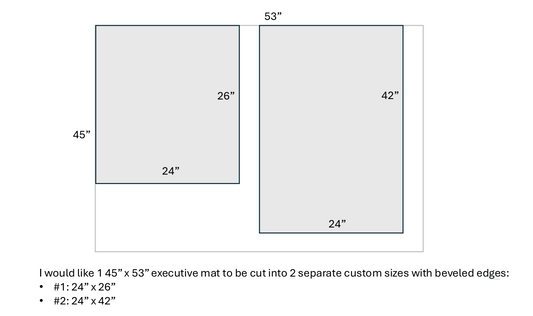 Custom Chair Mat | Executive | Beveled Edge