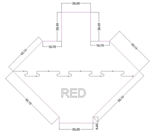 Custom Chair Mats | QTY(9) | Premium | Link Mats | No Bevel | No Venting