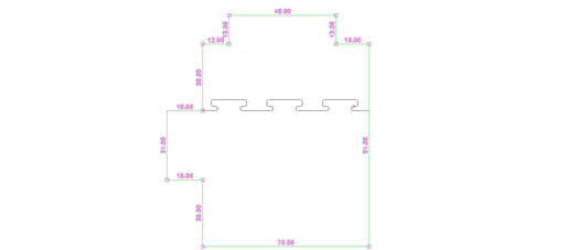 Custom Chair Mat | qty(1) Executive - For Carpet | With Bevel | Link Mat