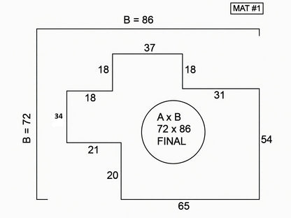 Custom Chair Mats - Qty(2)  -   Material Type : Premium - For Carpet -   Beveled Edge: Yes -   Venting: No