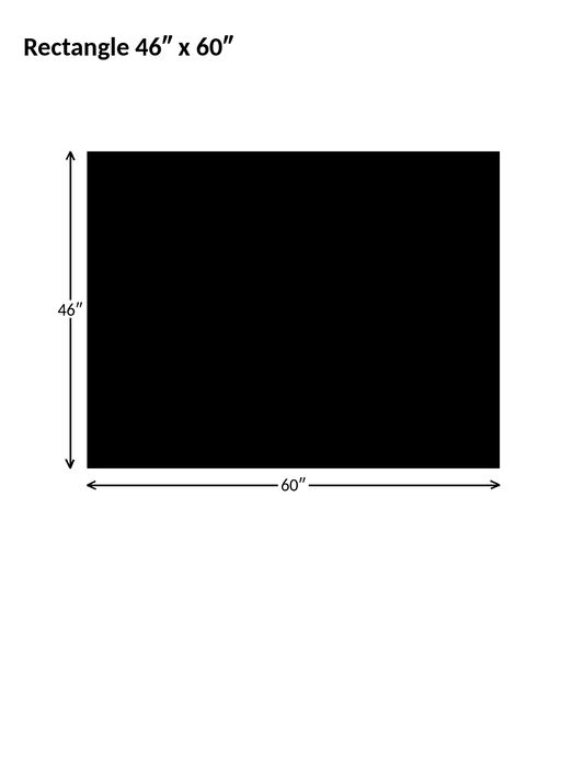 Hard Surfaces (Black): 46 x 60 Rectangle .110" Black Vinyl Chairmat