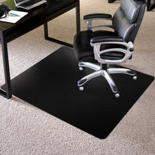 Economy (Black): 48 x 72 Rectangle .130" Black Vinyl Chairmat