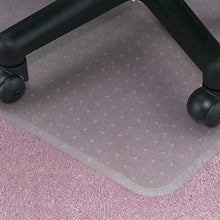 Hard Surfaces Custom: 60 x 72 Computer Table Left .100" Clear Vinyl Chairmat