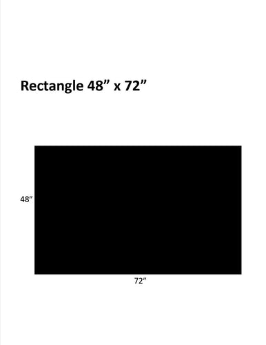 Economy (Black): 48 x 72 Rectangle .130
