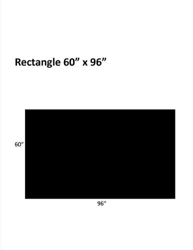 Economy (Black): 60 x 96 Rectangle .130