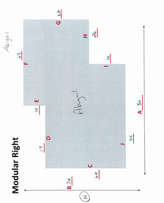 Ericksons | Custom Bulk Order | Qty(6) 96 X 72 Custom Per Drawing | Qty(1) 60 X 72 Custom Per Drawing | All Executive | All Bevel