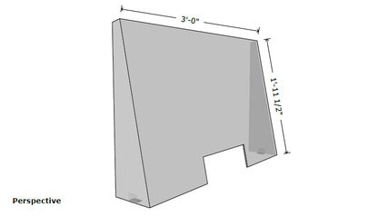 Clear Acrylic Desk Shield