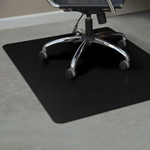 Hard Surfaces (Black): 46 x 60 Single Lip (10" x 24" Lip) .110" Black Vinyl Chairmat