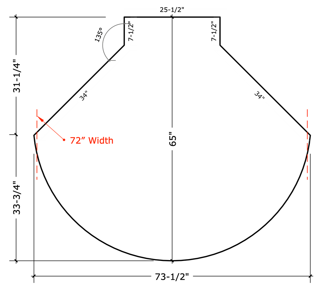 Shipe | Custom Mat | Cut Per Drawing | Executive | Bevel